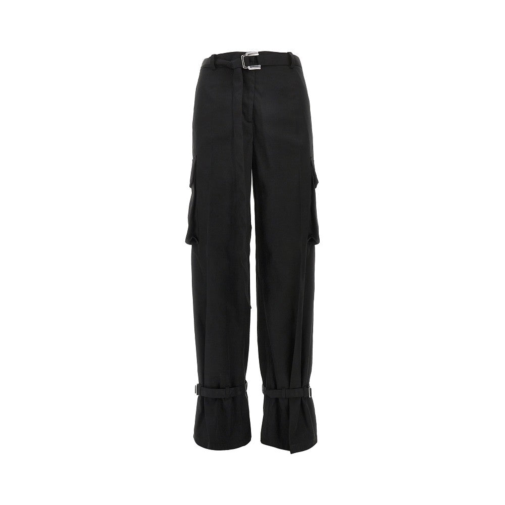 THE ATTICO 38 twill cargo pants