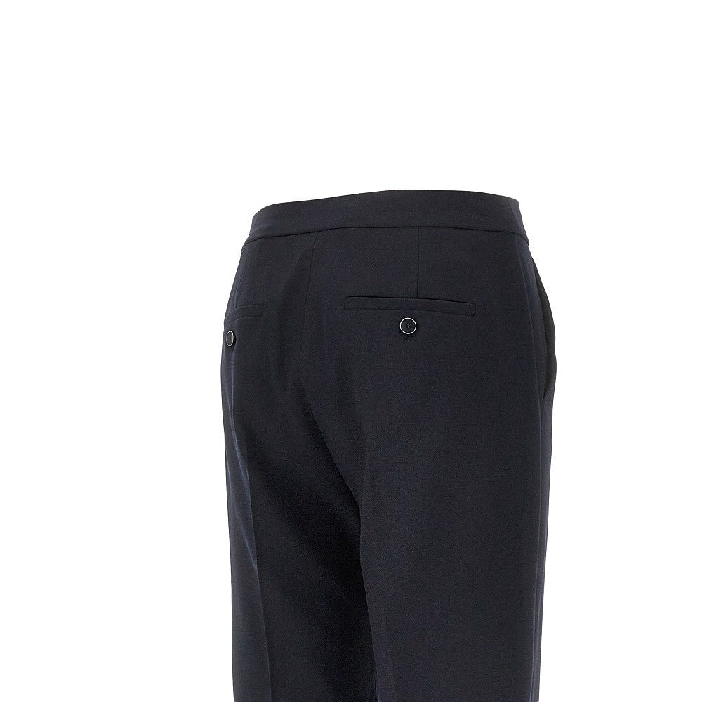 stretch wool tailored pants