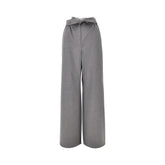 MAX MARA 40 wool parachute pants with belt