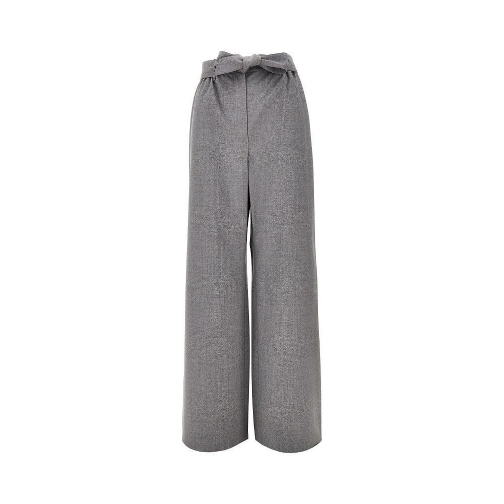 MAX MARA 40 wool parachute pants with belt