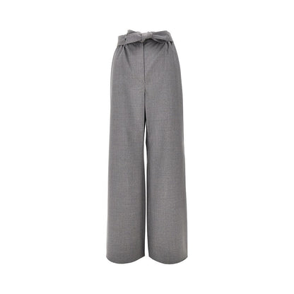 MAX MARA 40 wool parachute pants with belt
