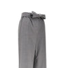 wool parachute pants with belt