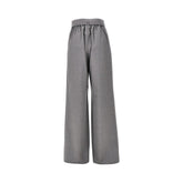 MAX MARA 40 wool parachute pants with belt