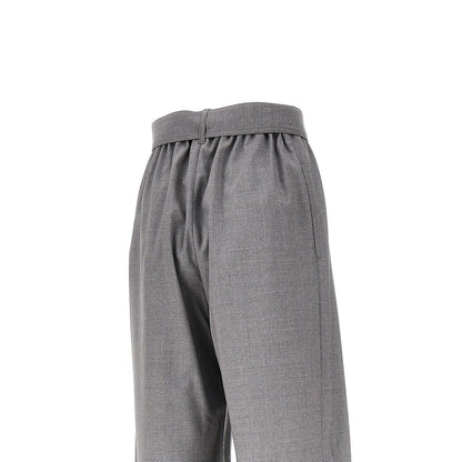MAX MARA 40 wool parachute pants with belt