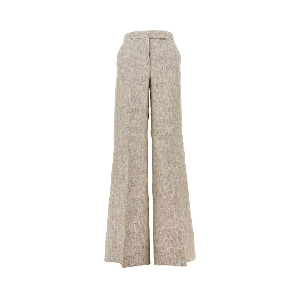 MAX MARA 42 chevron linen batavia pants