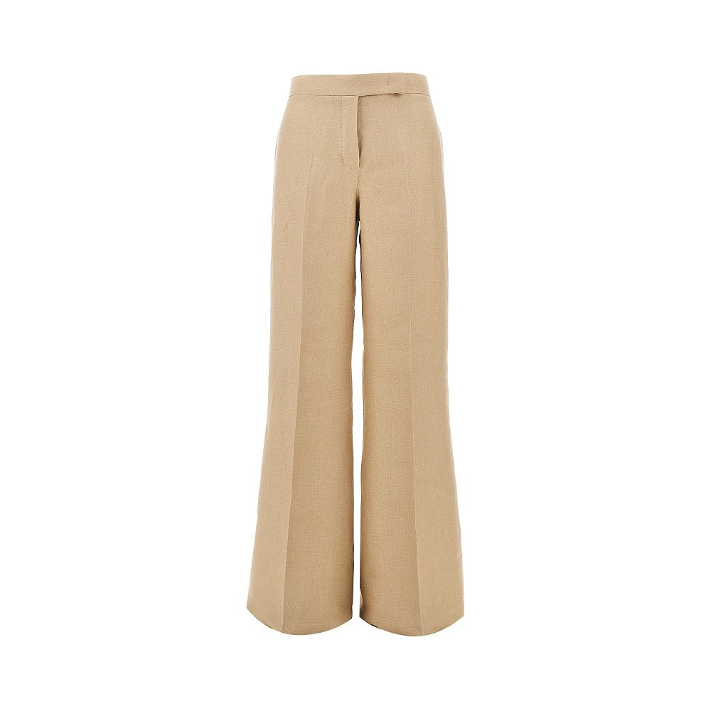 MAX MARA 42 linen panama tailored pants