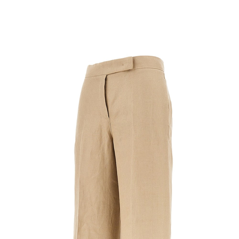 MAX MARA 40 linen panama tailored pants