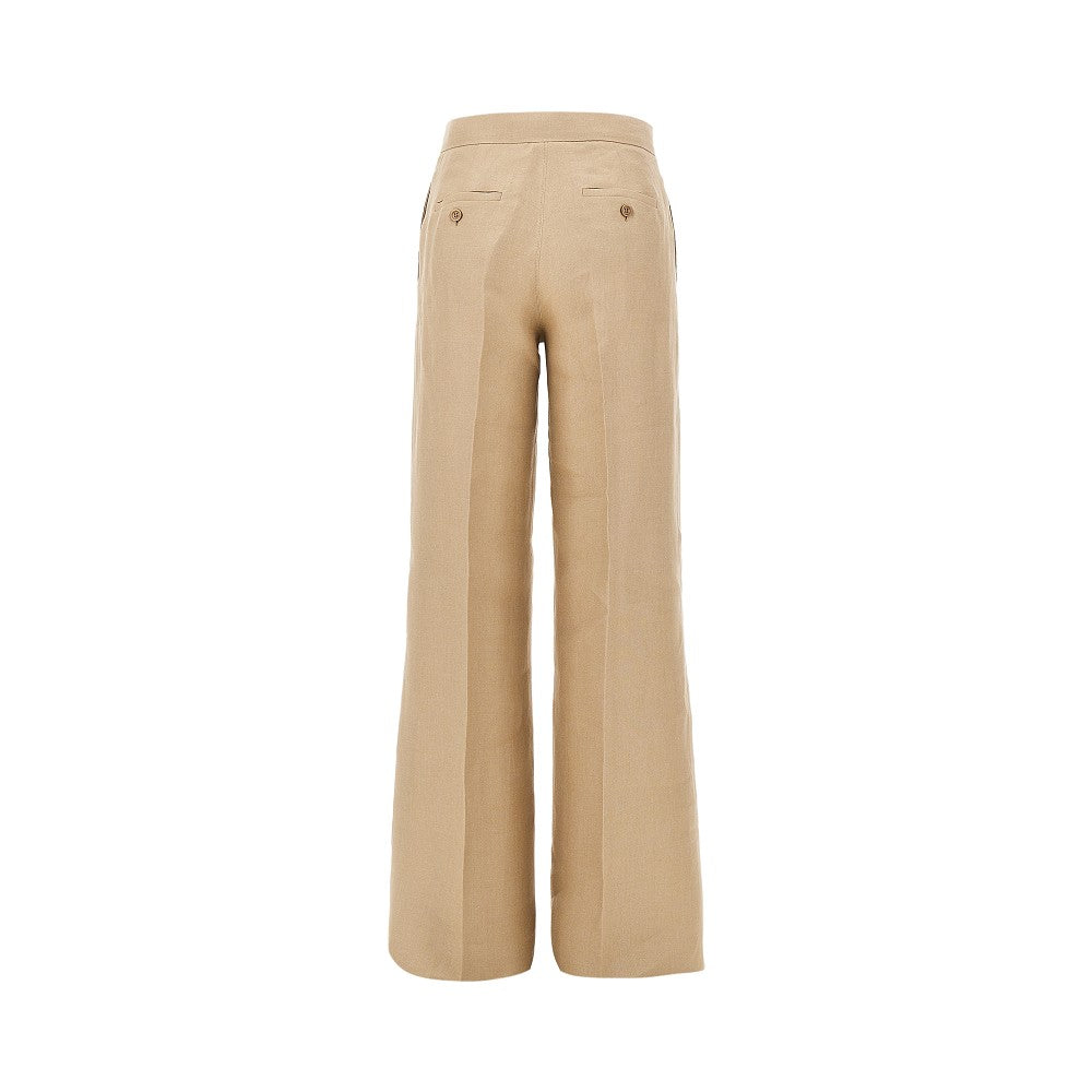 linen panama tailored pants