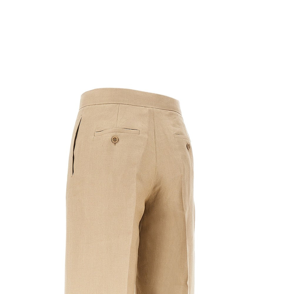 linen panama tailored pants