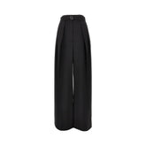 SPORTMAX 40 wide leg wool pants with darts