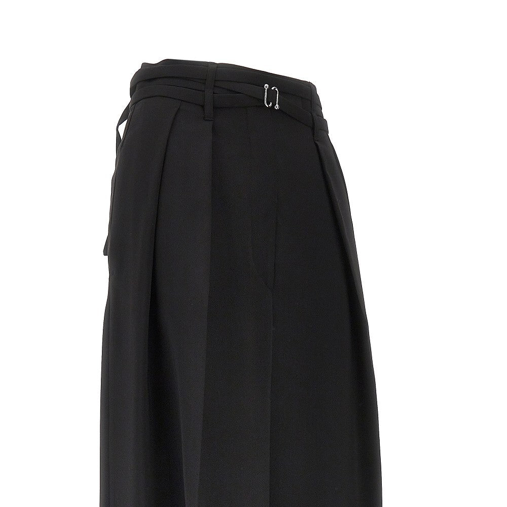 SPORTMAX 40 wide leg wool pants with darts