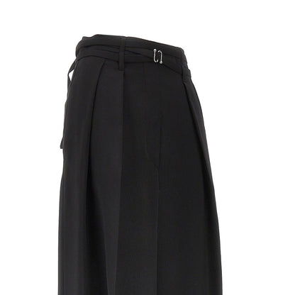 SPORTMAX 40 wide leg wool pants with darts