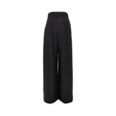 SPORTMAX 40 wide leg wool pants with darts