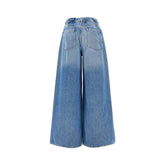 MAX MARA WEEKEND 38 wide leg jeans with elasticated waist
