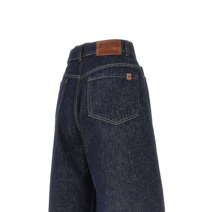 MAX MARA WEEKEND 38 cotton denim wide-leg jeans