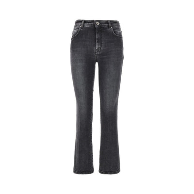 stretch denim cropped jeans