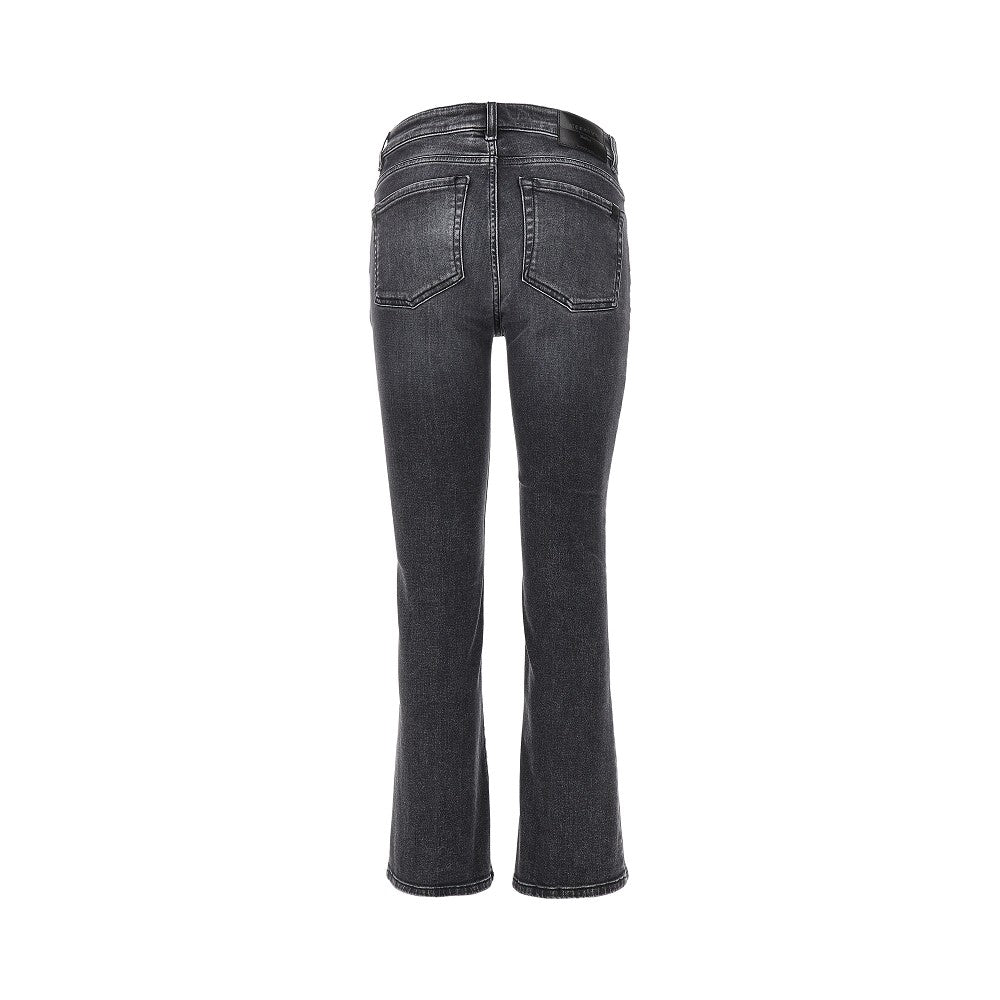 stretch denim cropped jeans