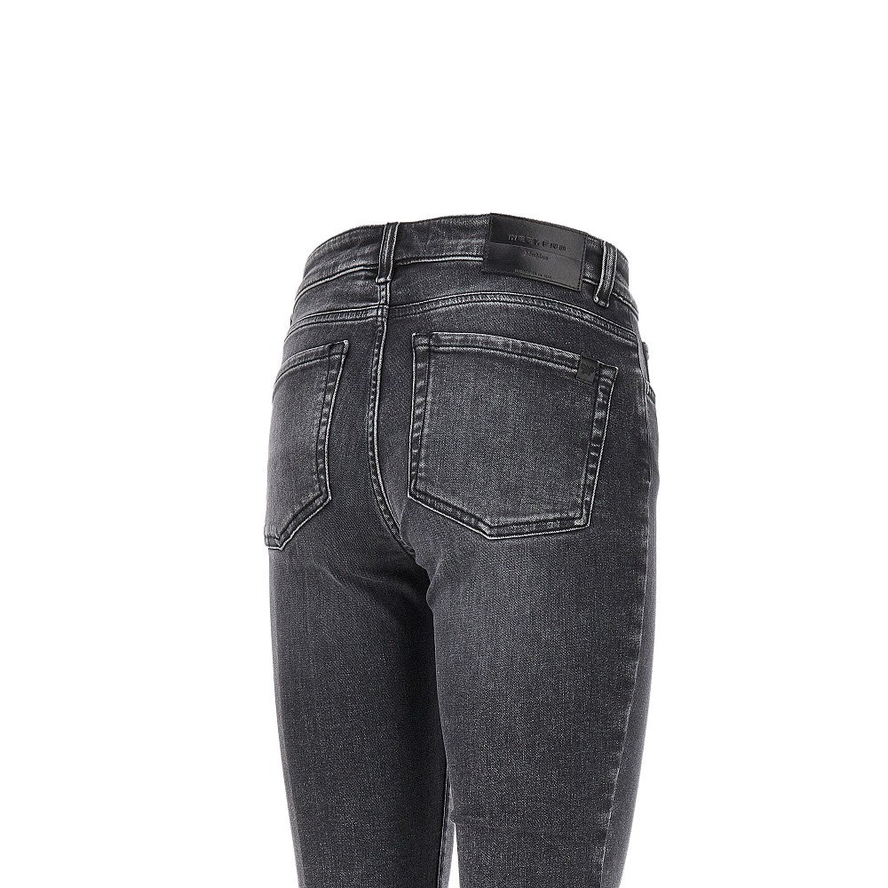 stretch denim cropped jeans