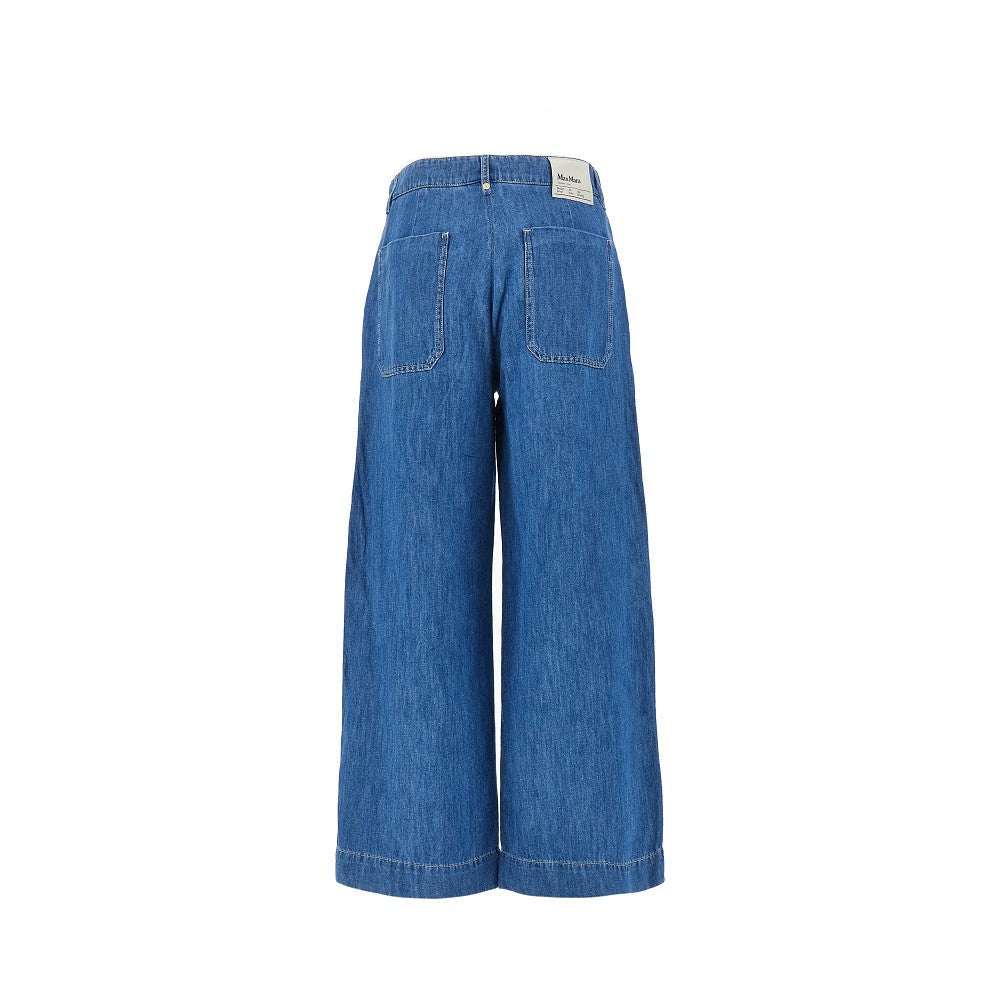cotton and linen denim pants