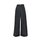 MAX MARA S 40 kapok-blend denim wide leg jeans