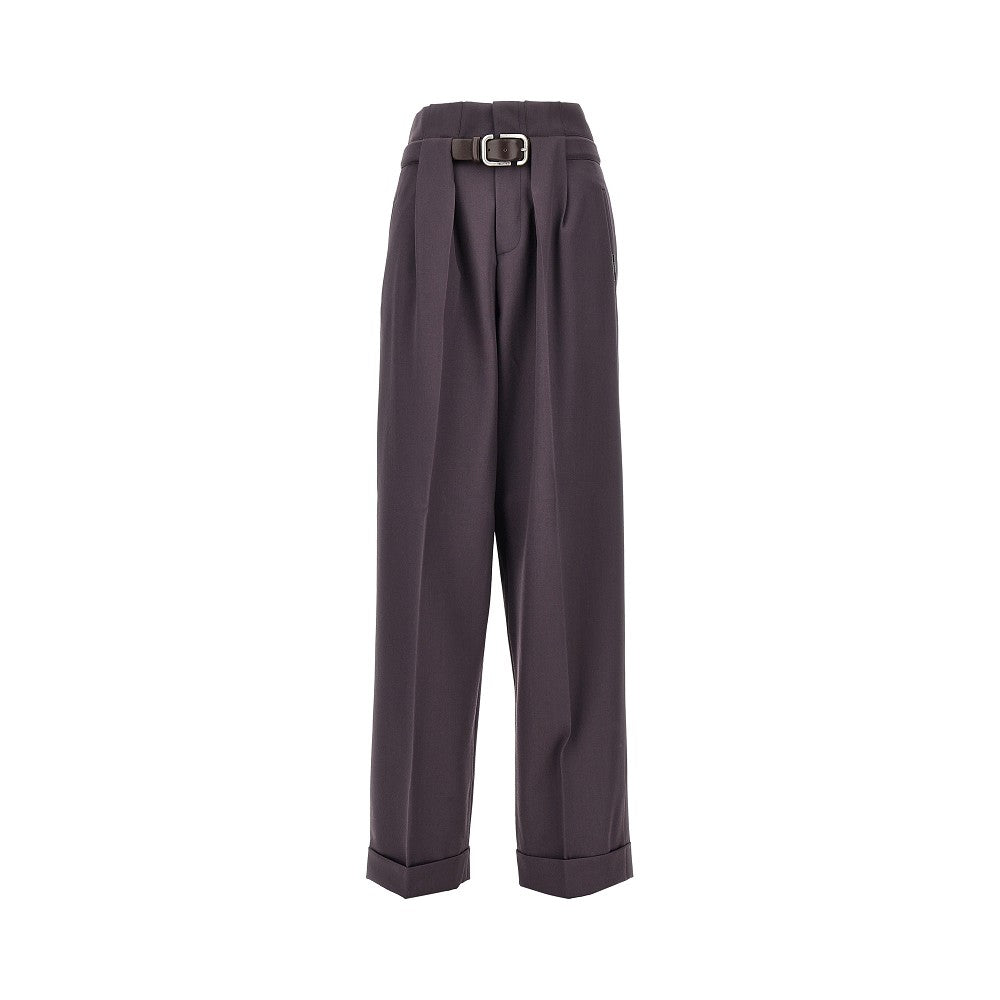 THE ATTICO 40 gabardine pants with belt
