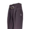 gabardine pants with belt