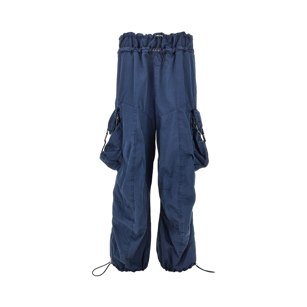 washed cotton cargo pants