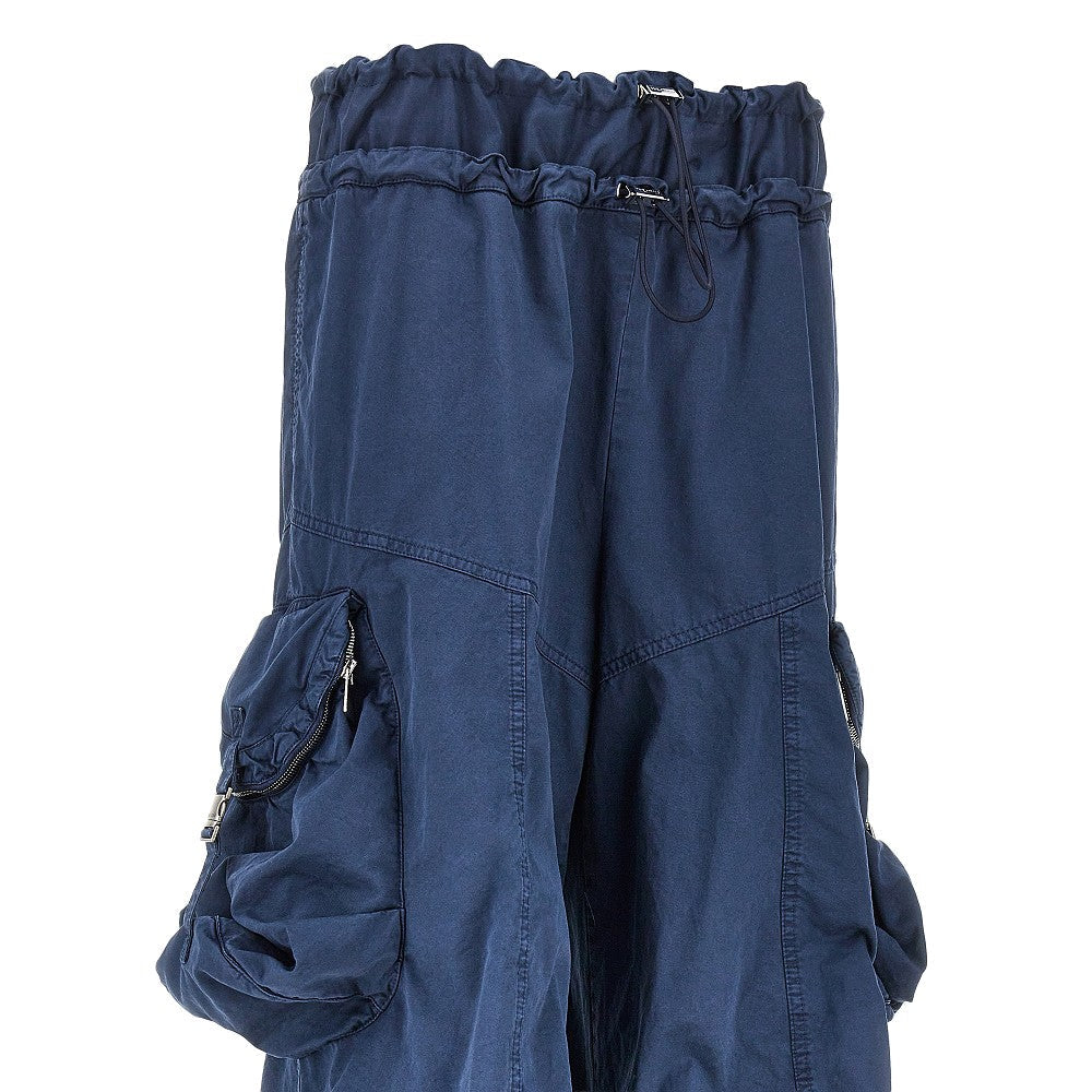 THE ATTICO 40 washed cotton cargo pants