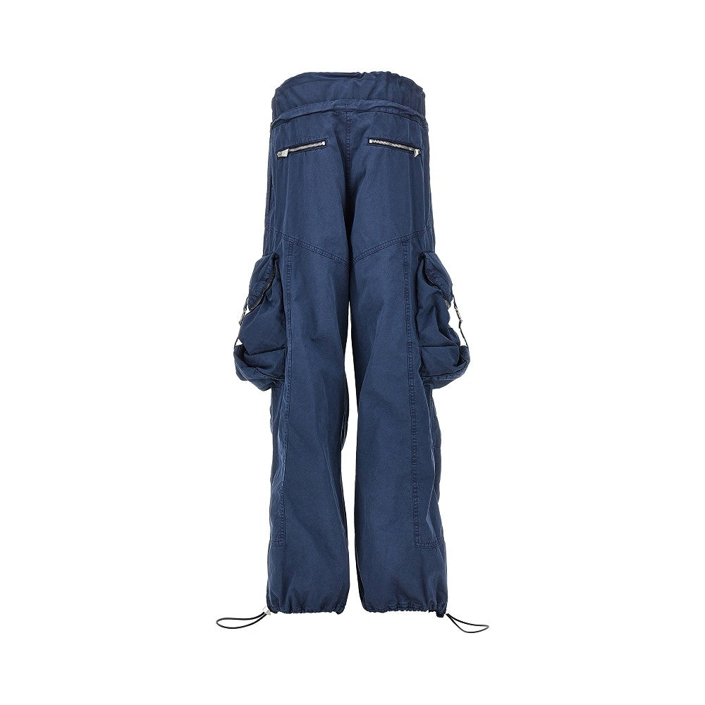 washed cotton cargo pants