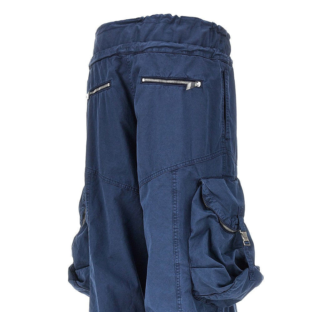 washed cotton cargo pants