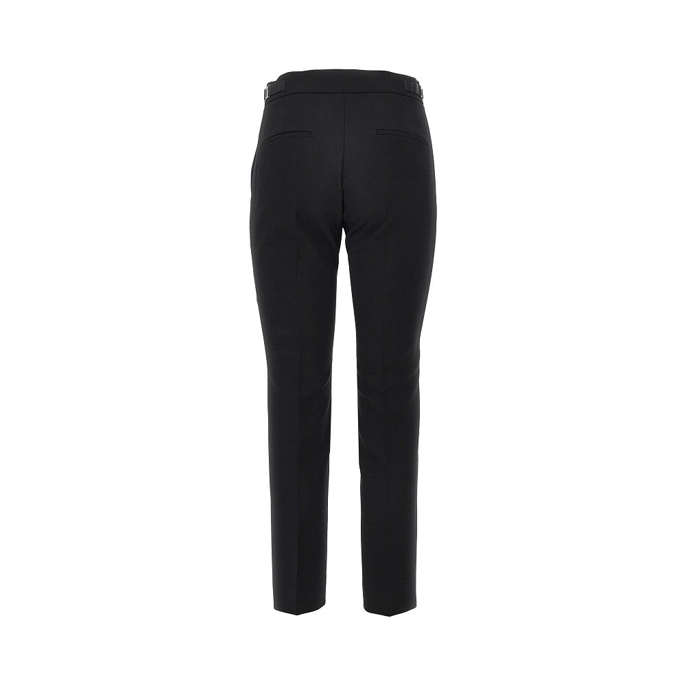 stretch wool canvas cropped pants