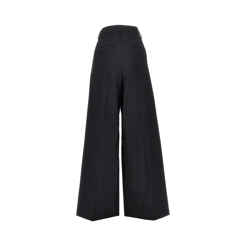 virgin wool wide-leg pants