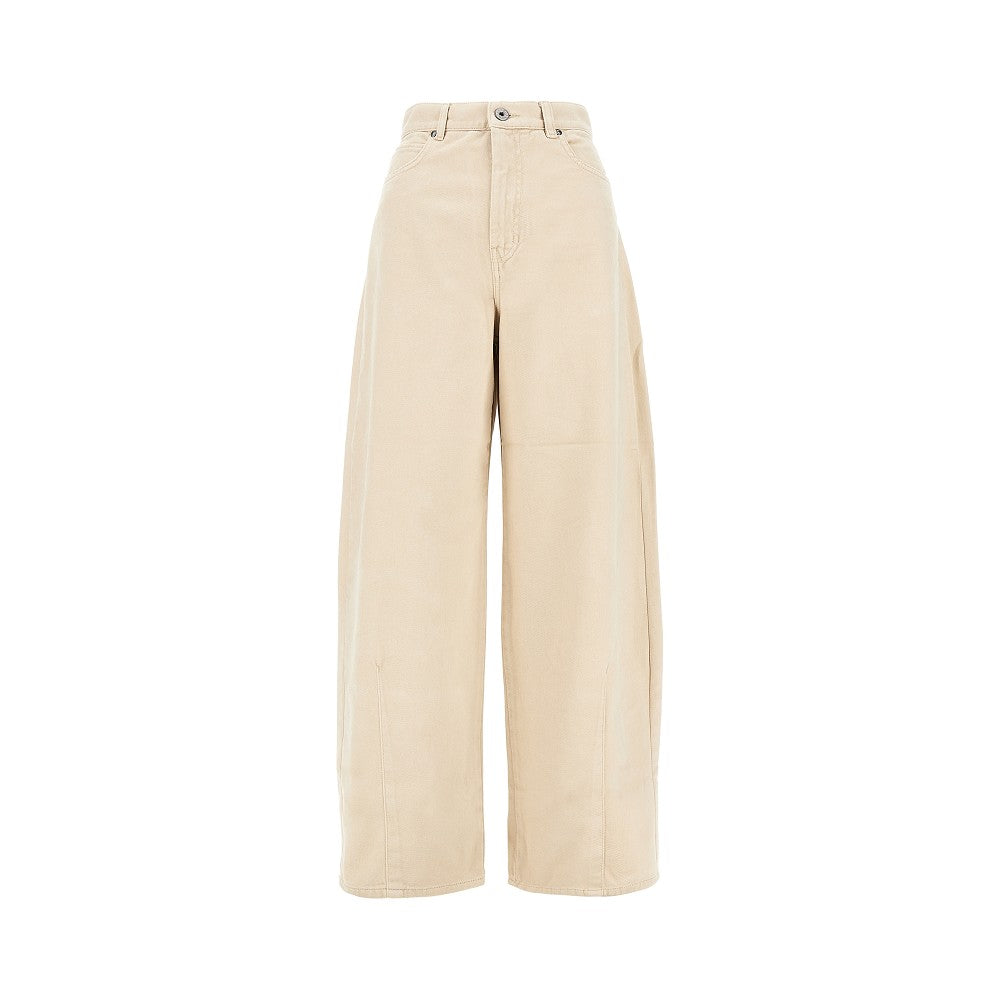 MAX MARA WEEKEND 38 barrel leg drill pants