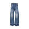 raw-cut hem jeans