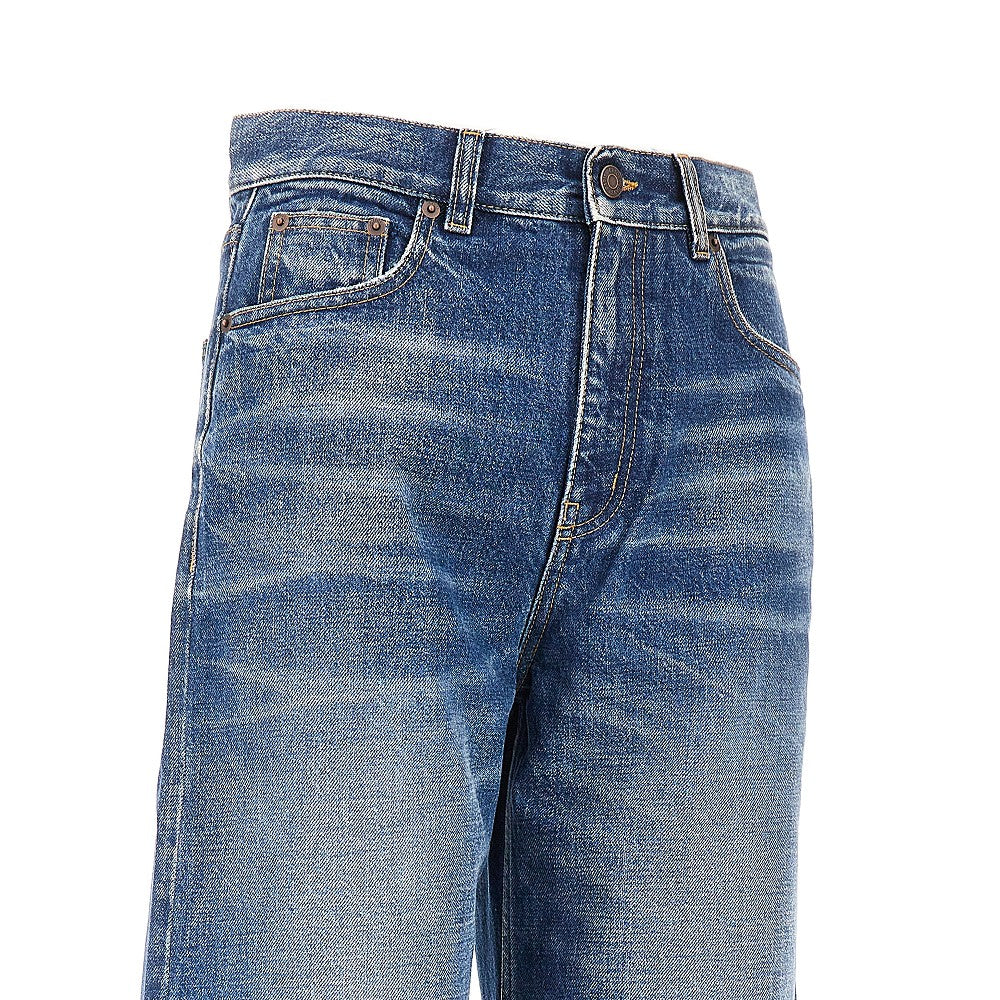 raw-cut hem jeans
