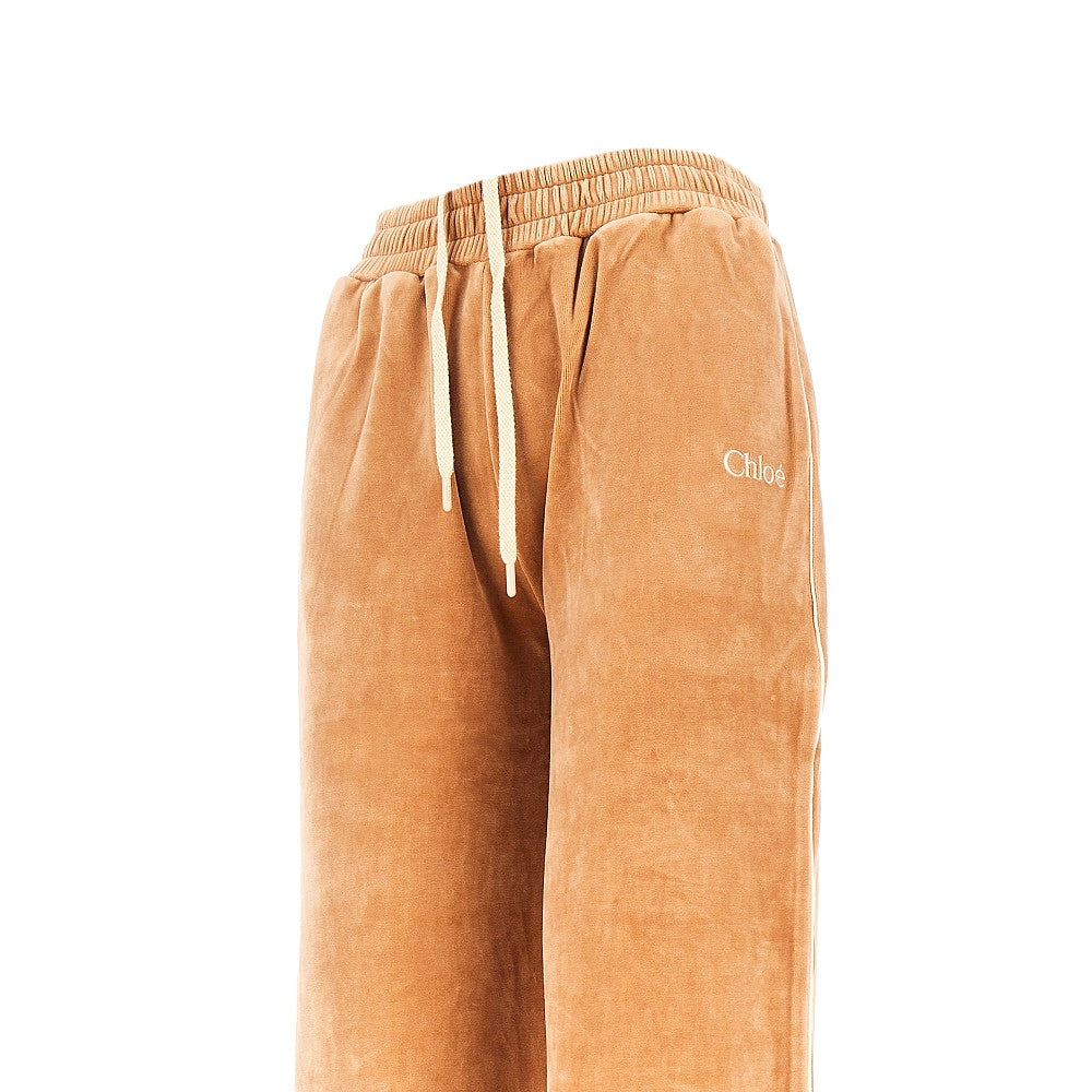 velvet sporty pants
