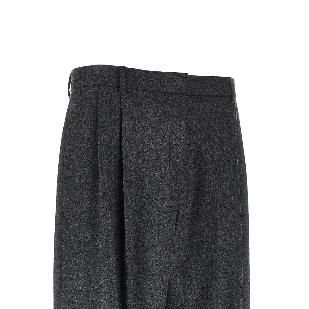 august pleated flannel pants