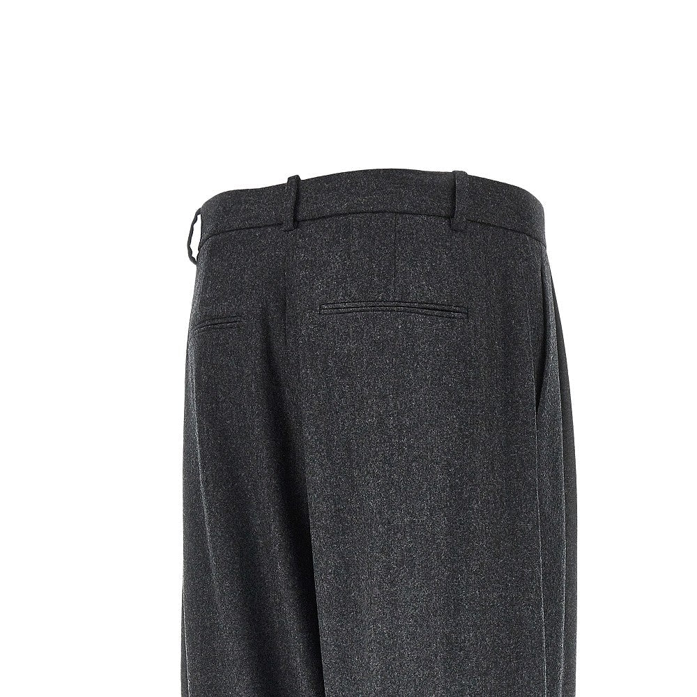 august pleated flannel pants