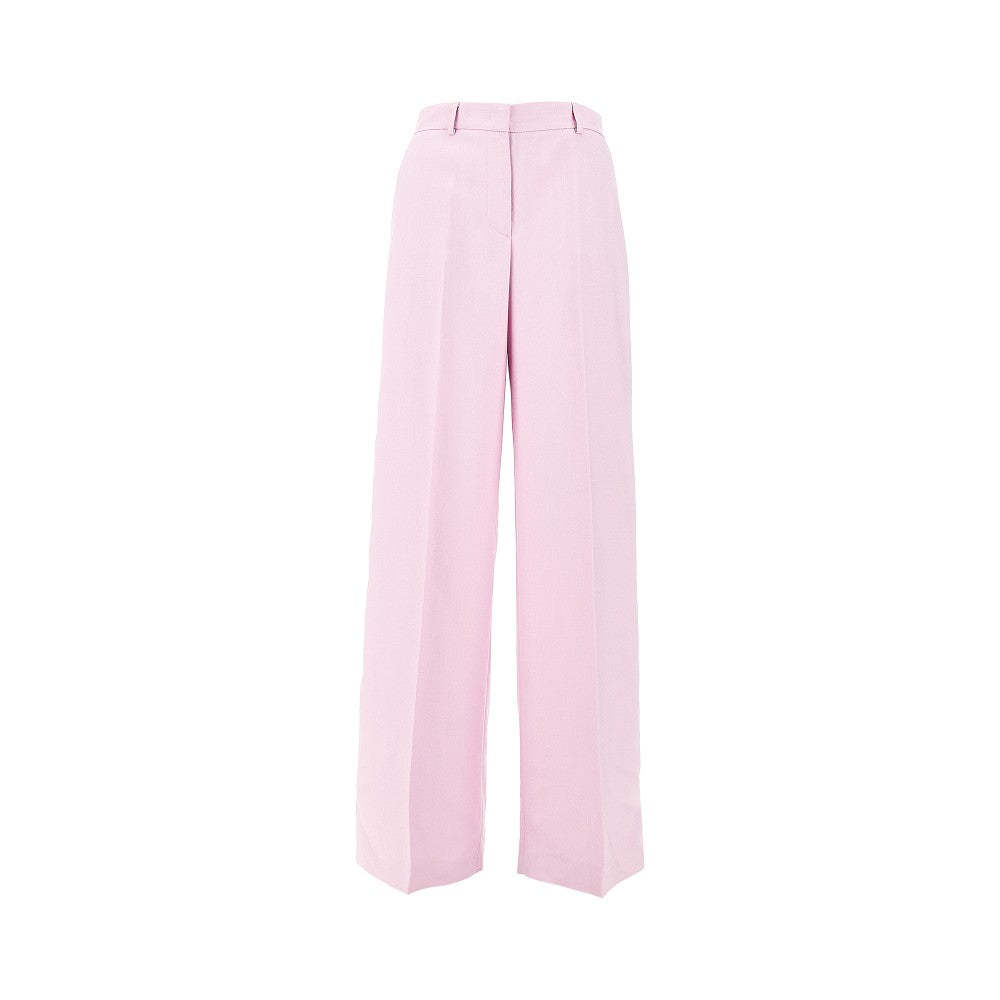 MSGM 40 canvas wide leg tailored pants