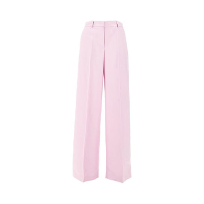 MSGM 40 canvas wide leg tailored pants