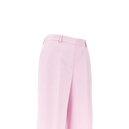 MSGM 40 canvas wide leg tailored pants