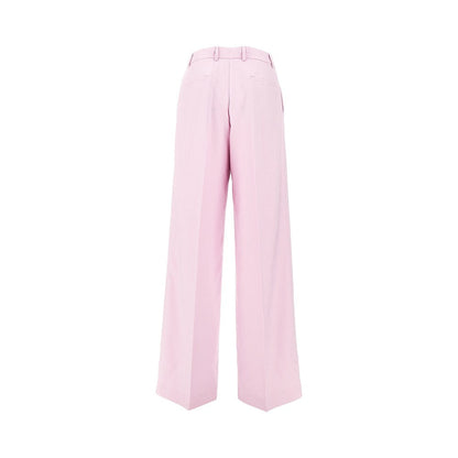 MSGM 40 canvas wide leg tailored pants