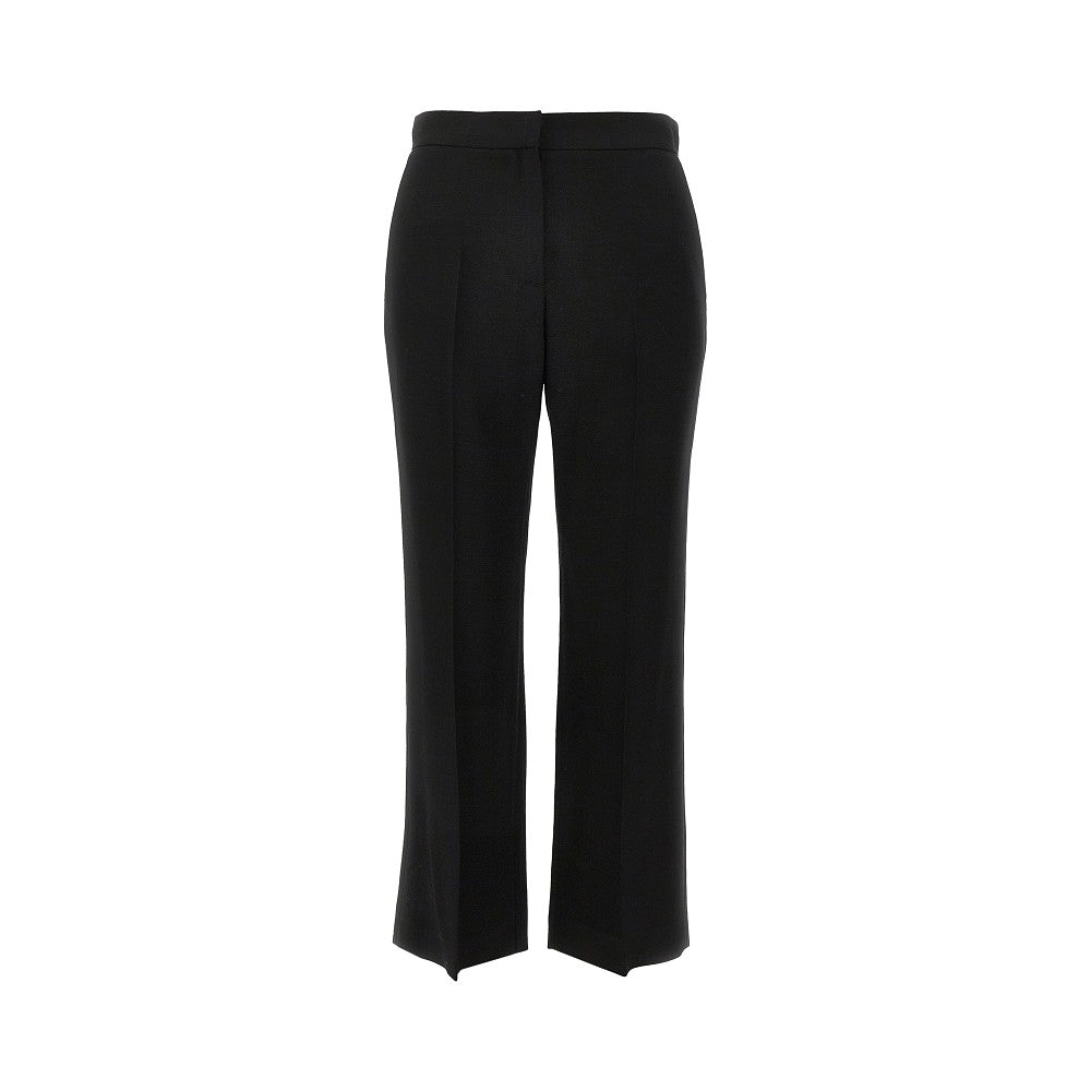 canvas cropped straight leg pants