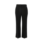 MSGM 40 canvas cropped straight leg pants