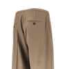 single pleat wool pants