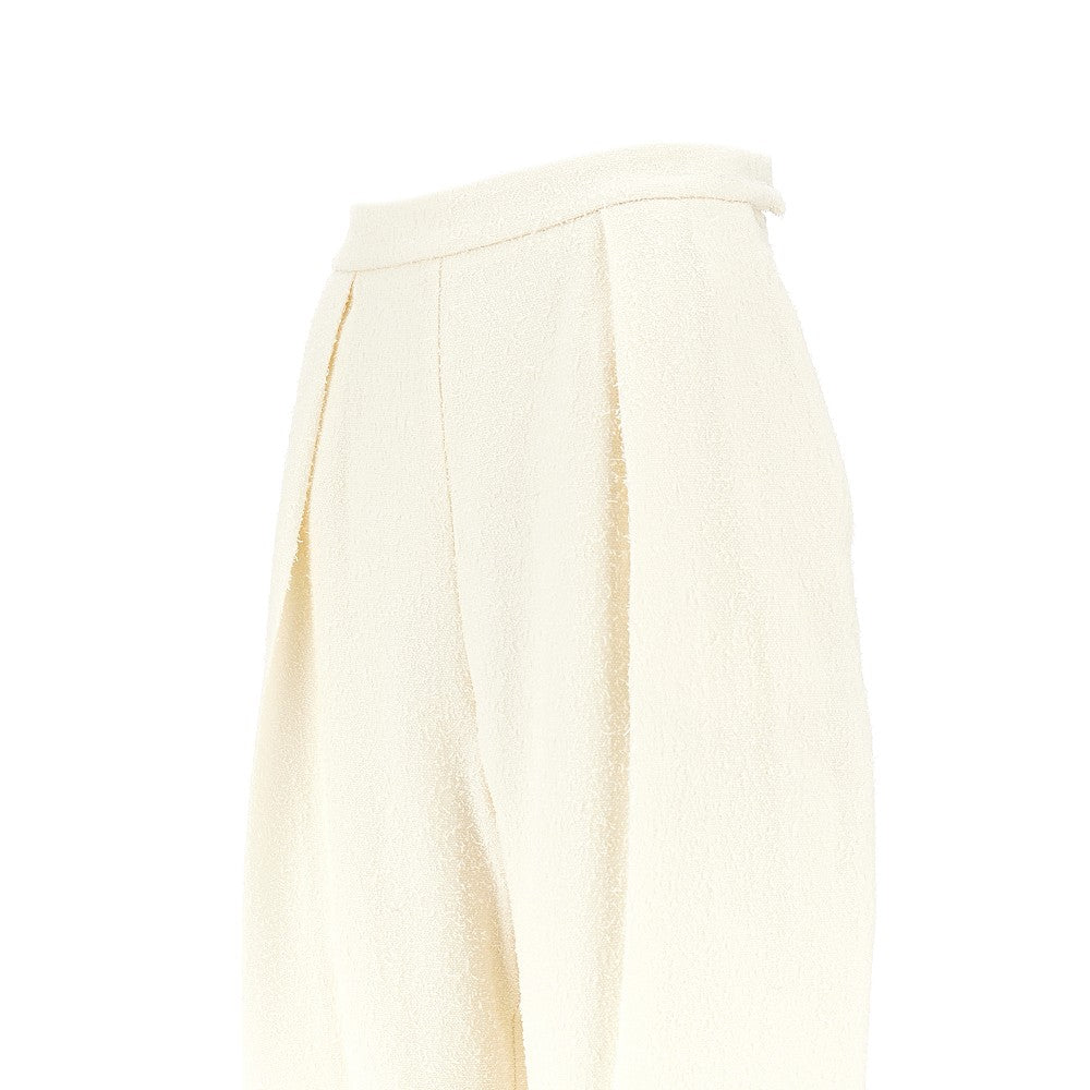 sculptural bouclé pants