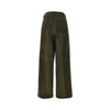 single pleat wide leg corduroy pants