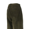 single pleat wide leg corduroy pants