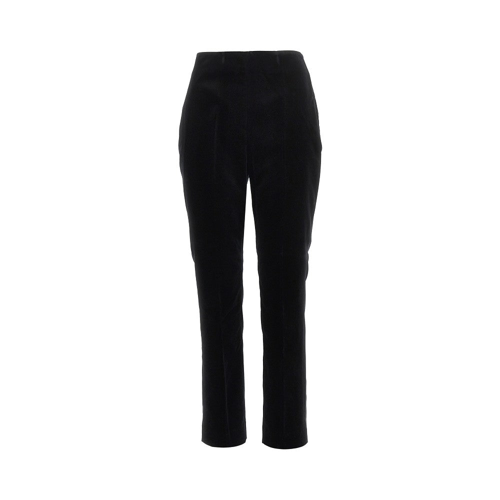 velvet cigarette pants
