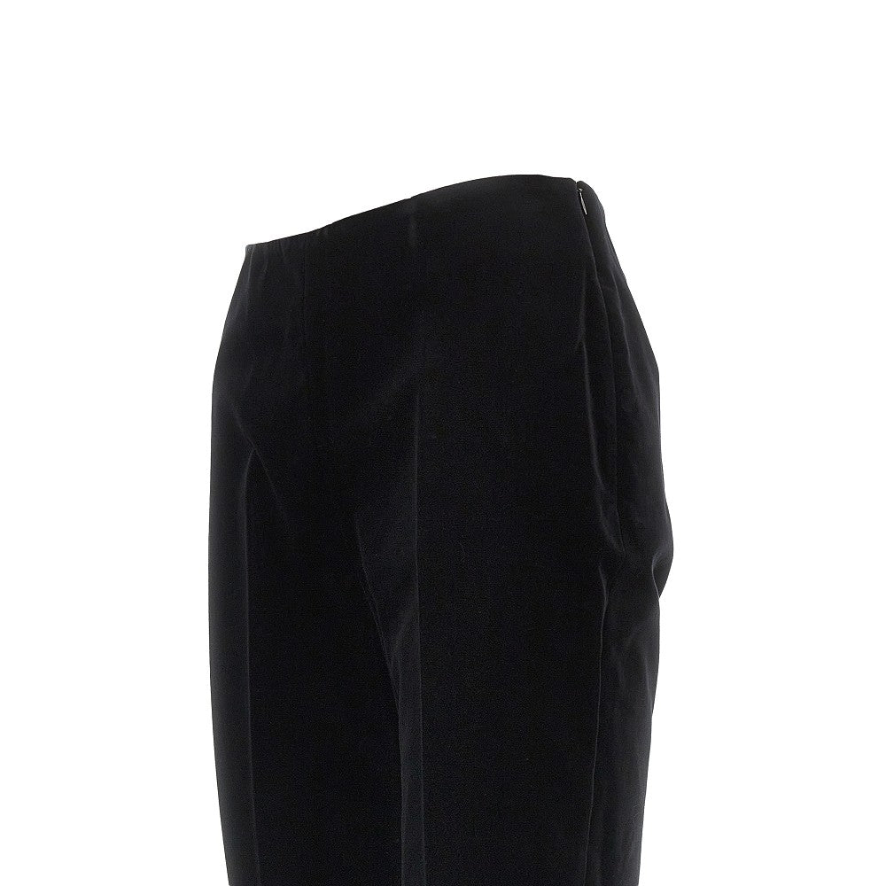 velvet cigarette pants